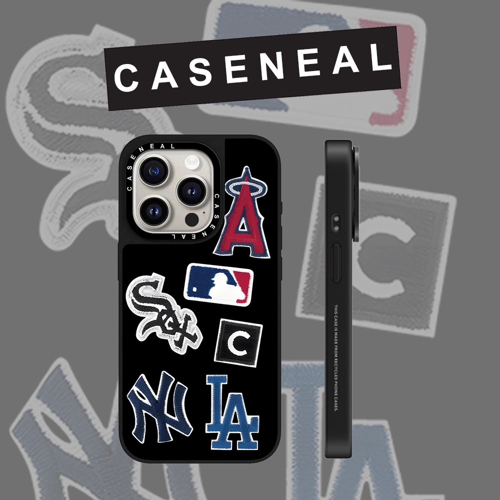 CASENEAL Graffiti ภาษาอังกฤษ NY ป้ายกระจก face เคสโทรศัพท์สําหรับ iPhone 17 Pro Max 16 15 Plus 14 ProMax 13 12Pro 11 โทรศัพท์กันกระแทกขอบนุ่ม hard กรณีป้องกัน
