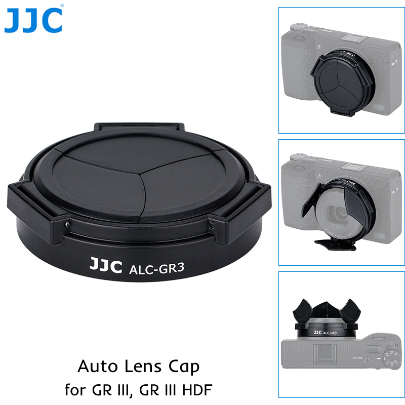 JJC ALC-GR3 ฝาครอบเลนส์อัตโนมัติสําหรับ Ricoh GR III GRIII GR3 HDF, ฝาครอบป้องกันเลนส์อัตโนมัติ, สาม