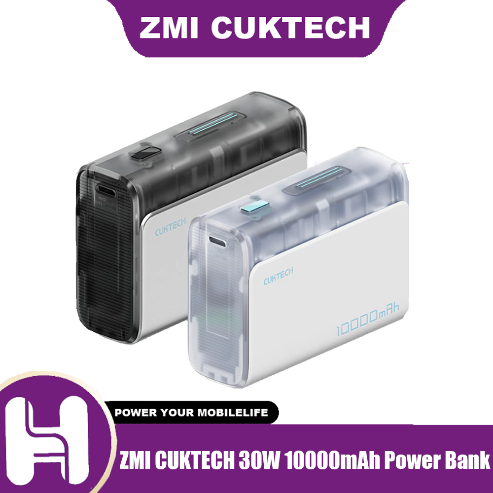 ZMI CUKTECH 30W 10000mAh Power Bank PB100S USB-C 30W และ USB-A 33W Fast Charger