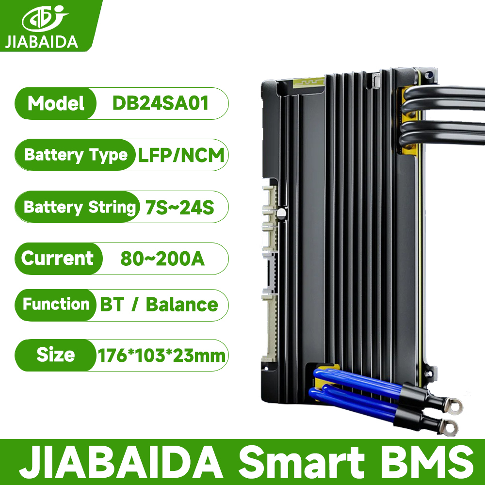 JBD BMS DB24SA01 LiFePO4 Li-ion 7S-24S 8S 13S 16S 20S 80A 100A 120A 150A JIABAIDA สมาร์ท BMS Balance