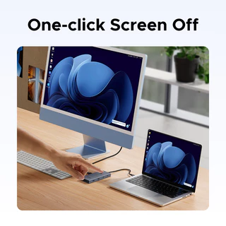 UGREEN 9-in-1 USB-C Hub HDMI 4K60Hz 5/10Gbps USB-C 3.2 USB-A 3.2 USB-A 3.0 RJ45 SD TF PD100W สําหรับ MacBook Dell HP แล็ปท็อปอุปกรณ์เสริม Docking