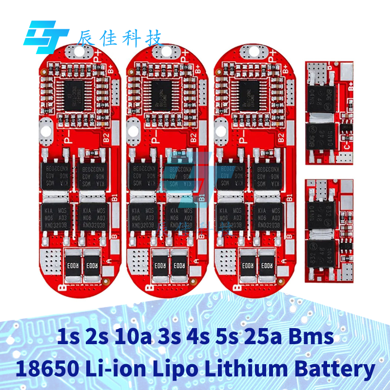 1 ~ 5 PCS Bms 1S 2S 10A 3S 4S 5S 25A Bms 18650 Li-ion Lipo แบตเตอรี่ลิเธียมป้องกันแผงวงจรโมดูล Pcb P