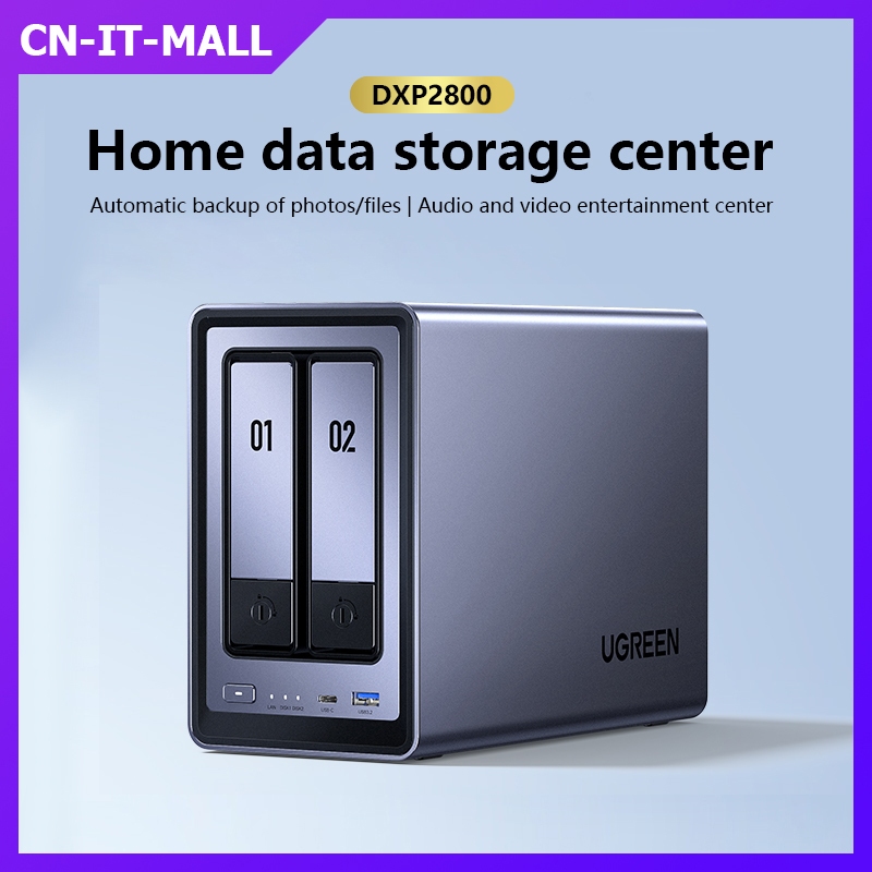 [NAS] UGREEN เมฆส่วนตัว DXP2800 dual-bay NAS บ้านเครือข่ายเซิร์ฟเวอร์จัดเก็บข้อมูล AI อัลบั้มแฟ้ม sy