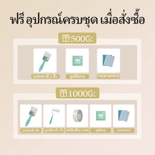 เซ็ทแปรงทาสี เครื่องมือ ชุด 5 ชิ้น ถุงมือแบบใช้แล้วทิ้ง กระดาษทราย แปรงทาสี 7 ซม. แปรงลูกกลิ้ง 13 ซม. กระดาษกาว