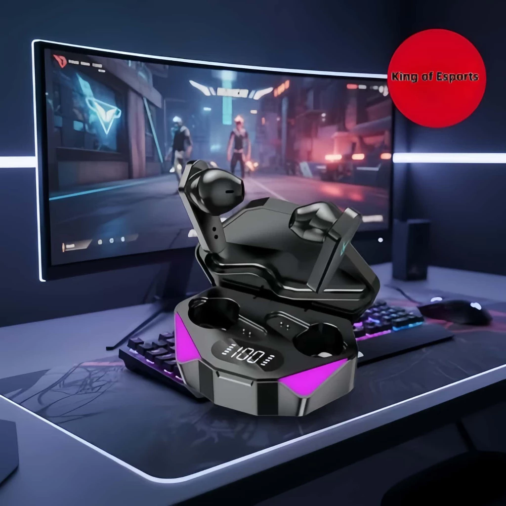 X15 Gaming King Gaming Gaming No Delay ชุดหูฟังบลูทูธไร้สาย Action Control ชุดหูฟังกันน้ําเหมาะสําหรับสมาร์ทโฟนทุกรุ่น thumbnail 4