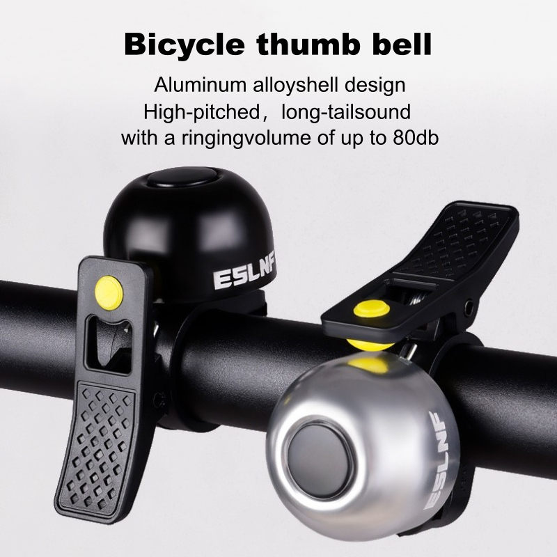 เสียงดัง 80dB คลาสสิก Handlebar Bell สำหรับจักรยาน MTB แหวนเตือนความปลอดภัย
