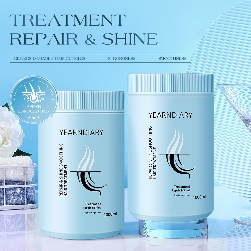 ทรีทเม้นท์ผม 1000ML แถมฟรีหวี ฟื้นฟูผมเสีย แห้งชี้ฟู ให้ผมนุ่มลื่น เงางาม มีน้ำหนัก ใช้ง่ายทุกวัน