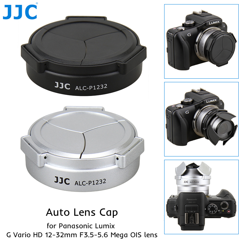 JJC ALC-P1232 ฝาครอบเลนส์อัตโนมัติสําหรับ Panasonic Lumix G Vario HD 12-32 มม.F3.5-5.6 Mega OIS เลนส