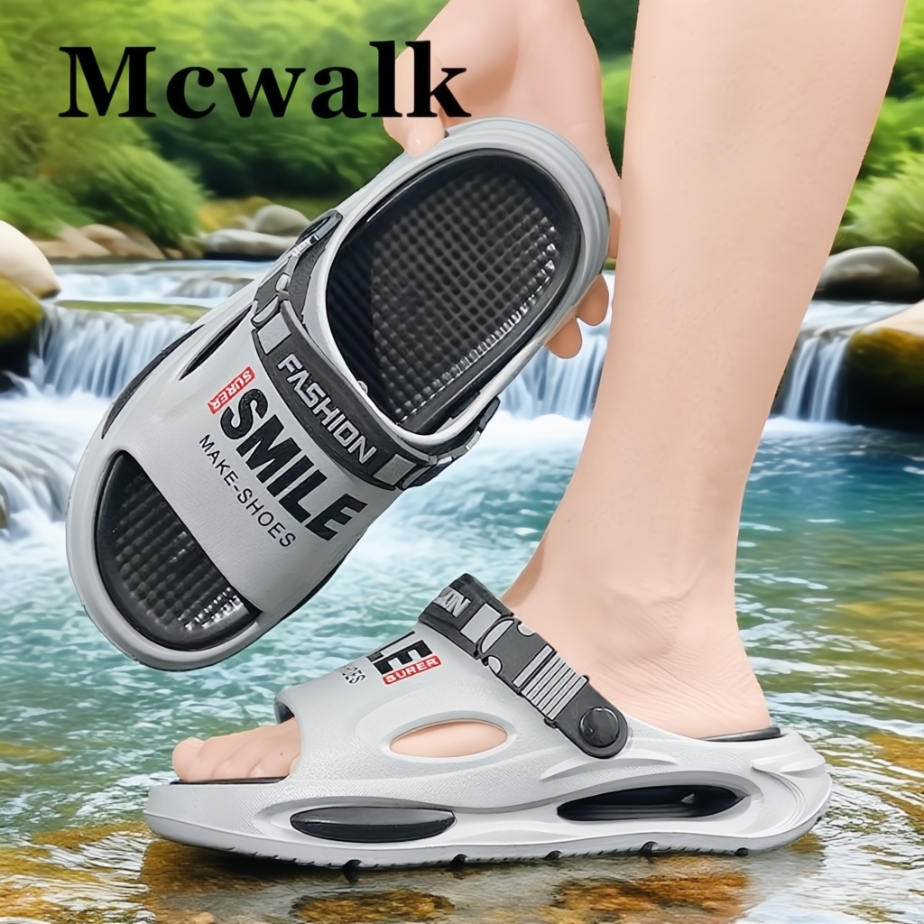 MCWALK Fashion Classic All-Match|รองเท้าแตะผู้ชาย|รองเท้าแตะเด็กผู้ชาย|ร้านอาหาร Courier งานพร็อพ