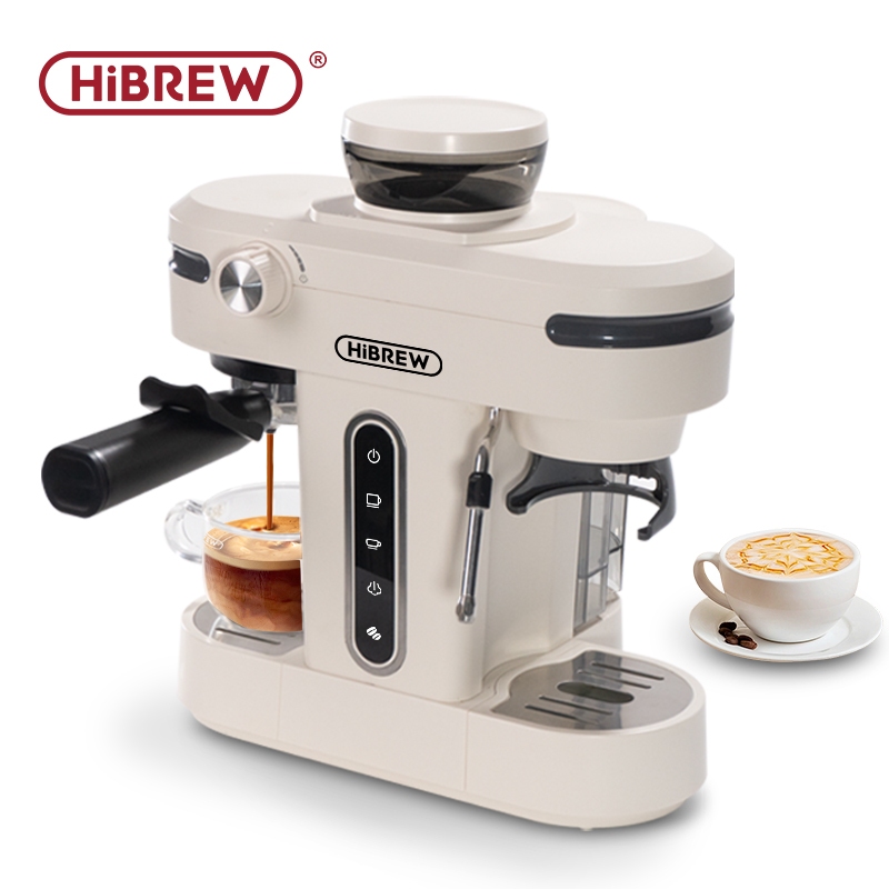 HiBREW H14 เครื่องชงกาแฟ 20Bar Espresso พร้อมเครื่องบด Bean Milk Frothing System เครื่องชงกาแฟ