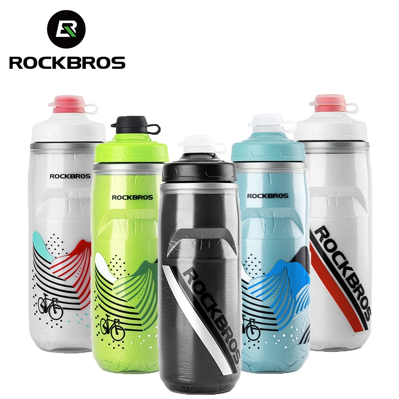 【TH Delivery】ROCKBROS ขวดน้ํา มีฉนวนกันความร้อน เก็บความเย็น สําหรับขี่จักรยาน Mtb1111