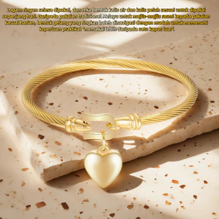 ❤️[2026 Hot Sale] สร้อยข้อมือหัวเข็มขัดเกือกม้าหัวใจรักเหล็กไทเทเนียม | ดีไซน์ด้ายนิช | แฟชั่นของขวัญสร้อยข้อมือสุภาพสตรีทุกการแข่งขัน #GelangTitaniumSteelHati #RekaBentukNicheTrendy #HadiahWanitaElegan