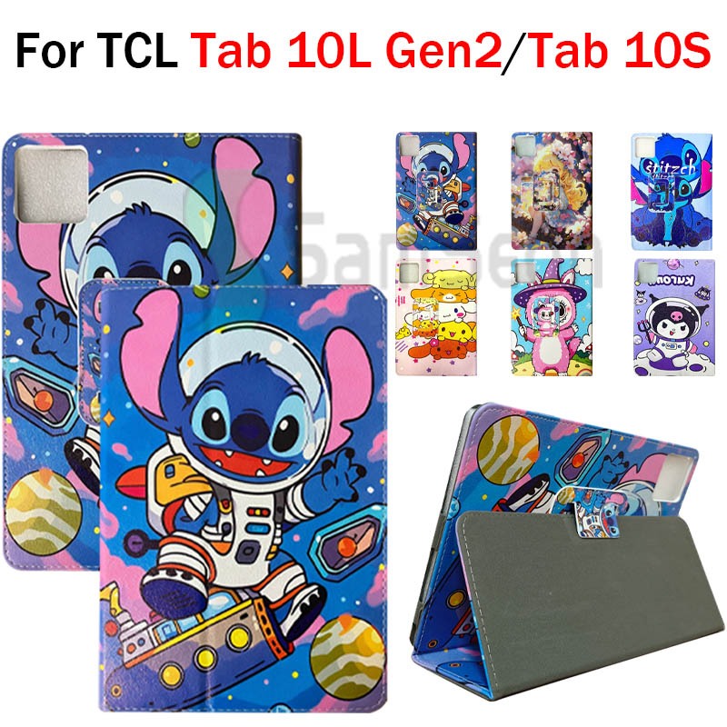 สําหรับ TCL Tab 10L Gen2 Gen 2 10.1 8492A 8491X อัพเกรดซองหนัง Tab 10S การ์ตูนแท็บเล็ตขาตั้งกรณี