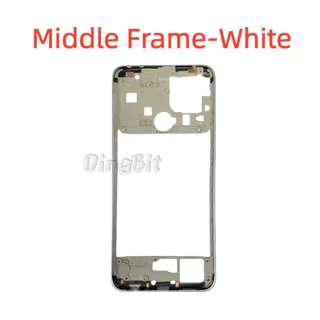 สําหรับ OPPO A15 A15S ฝาหลังแบตเตอรี่พร้อมเลนส์กล้องพร้อมกรอบกลาง