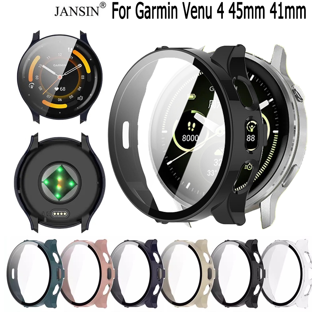 เคส สําหรับ garmin venu 4 45mm 41mm เคส + ฟิลม์กระจกในตัว case สําหรับ Garmin Venu 3 3s นาฬิกาอัฉริย