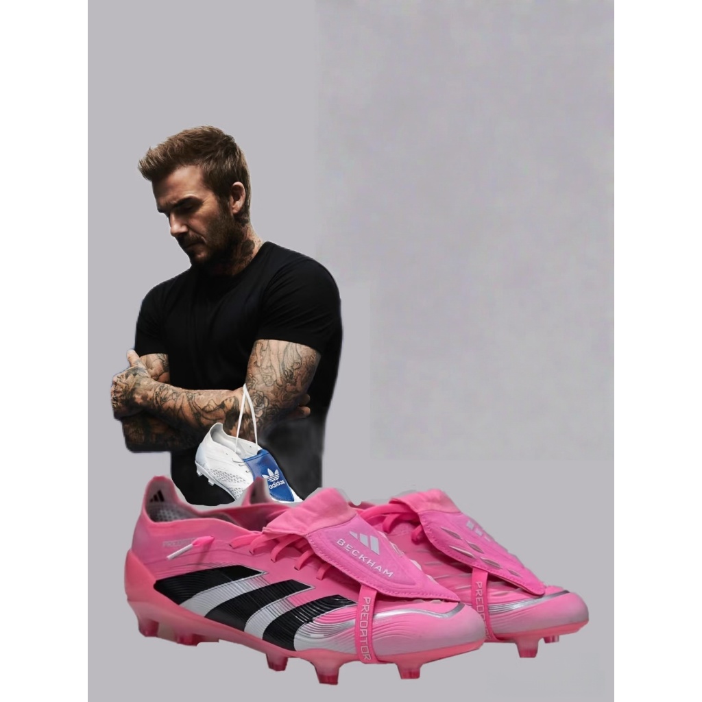 Predator Precision+ 25th Elite FG Tongue “Beckham” รองเท้าฟุตบอลทนต่อการลื่นและทนทาน A-25412