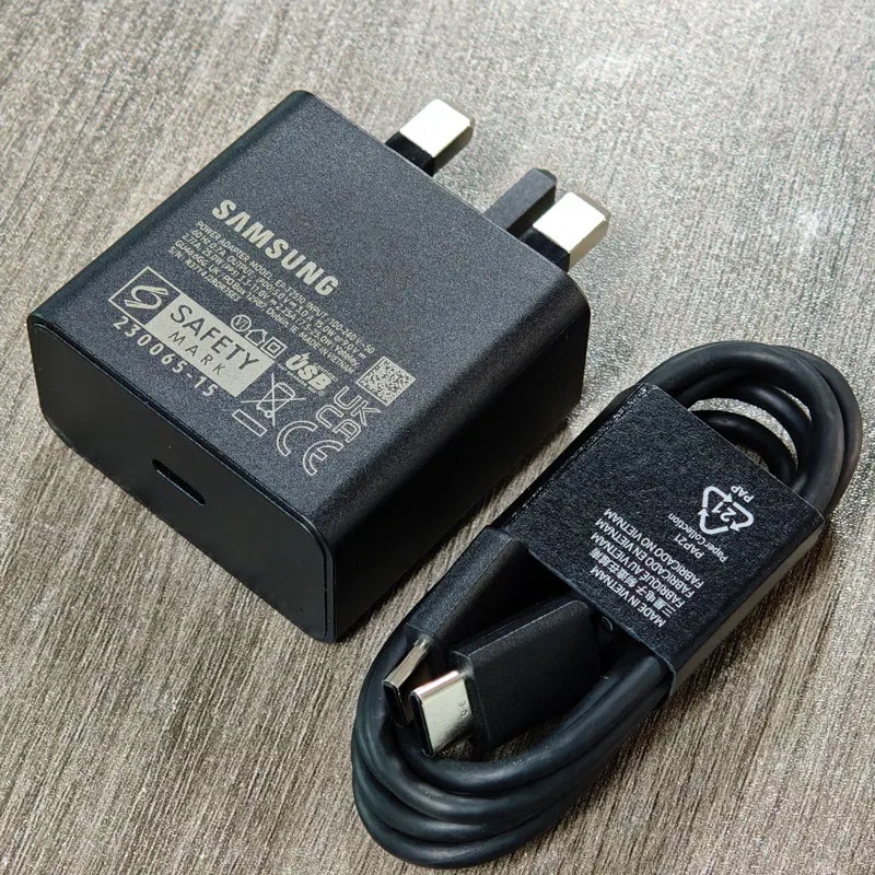 Samsung 25W T2510 Wall Charger Super Fast อะแดปเตอร์ชาร์จสําหรับ Galaxy Z Flip Fold 7 6 5 4 3 2 S25
