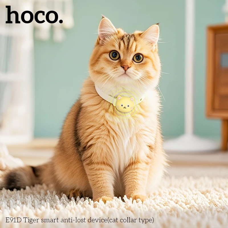 hoco. E91D Smart Tag อุปกรณ์ติดตามตำแหน่งสัตว์เลี้ยงสวมปอกคอ ใช้งานร่วมกับปลอกคอสัตว์เลี้ยงได้(สนับสนุนเฉพาะ iOS) thumbnail 3