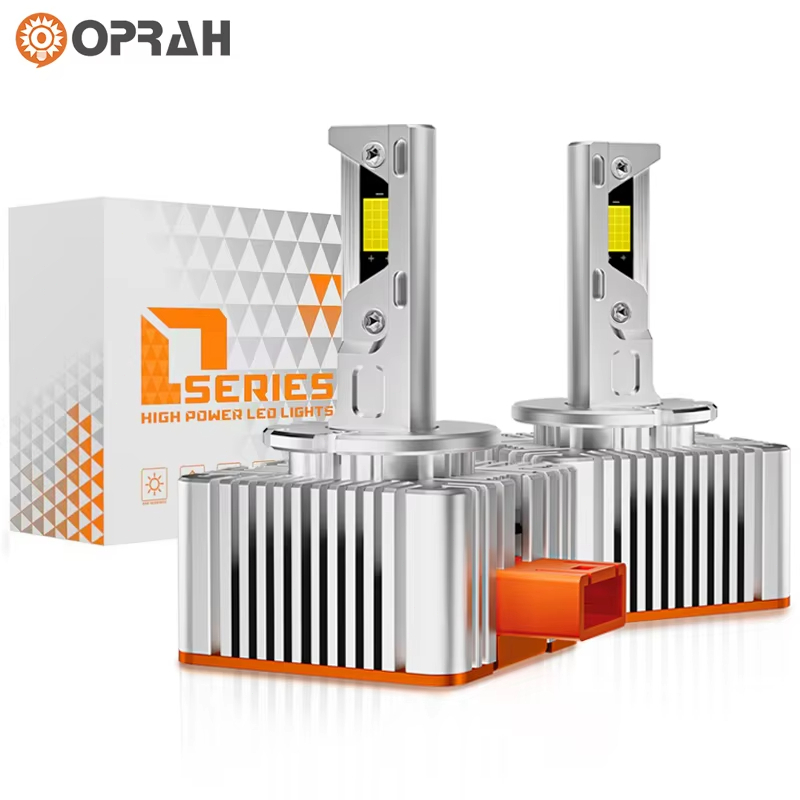 2x LED ไฟหน้าหลอดไฟ D Series สามหลอดทองแดง 120W 12000 Lumen 6000K ด้านหน้าสีขาว D1S D2S D3S D4S D5S 