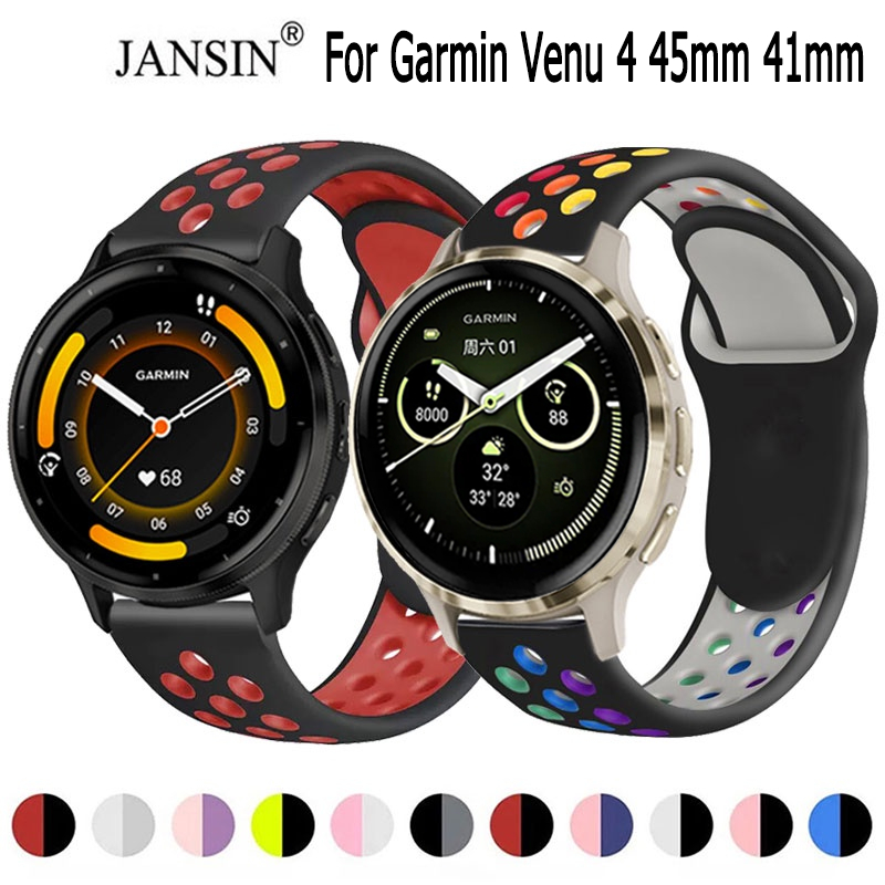 สาย สำหรับ garmin venu 4 45mm สายรัดสายนาฬิกา แบบซิลิโคน สำหรับ garmin venu 3 สมาร์ทวอทช์