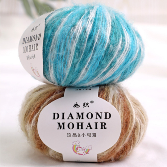 เส้นด้าย 25g ไหมพรม ถักโครเชต์ เส้นด้าย ลวด DIY เส้นด้ายถัก 【NO.1-40】