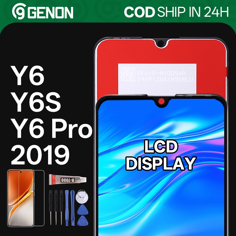 Genon IPS LCD สําหรับ Huawei Y6 2019 / Y6s 2019 / Y6 Pro 2019 จอแสดงผล LCD หน้าจอสัมผัสอะไหล่