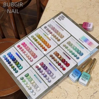 【พร้อมส่ง】 BUBGIR X VERY GOOD 60 สี สีเจลแคทอายเนื้อซาติน+สีเจลแคทอาย 60สี ลูกแก้ว ฟรีชาร์ท มาใหม่