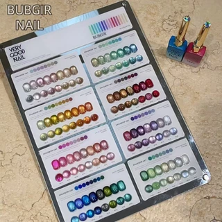 【พร้อมส่ง】 BUBGIR X VERY GOOD 60 สี สีเจลแคทอายเนื้อซาติน+สีเจลแคทอาย 60สี ลูกแก้ว ฟรีชาร์ท มาใหม่