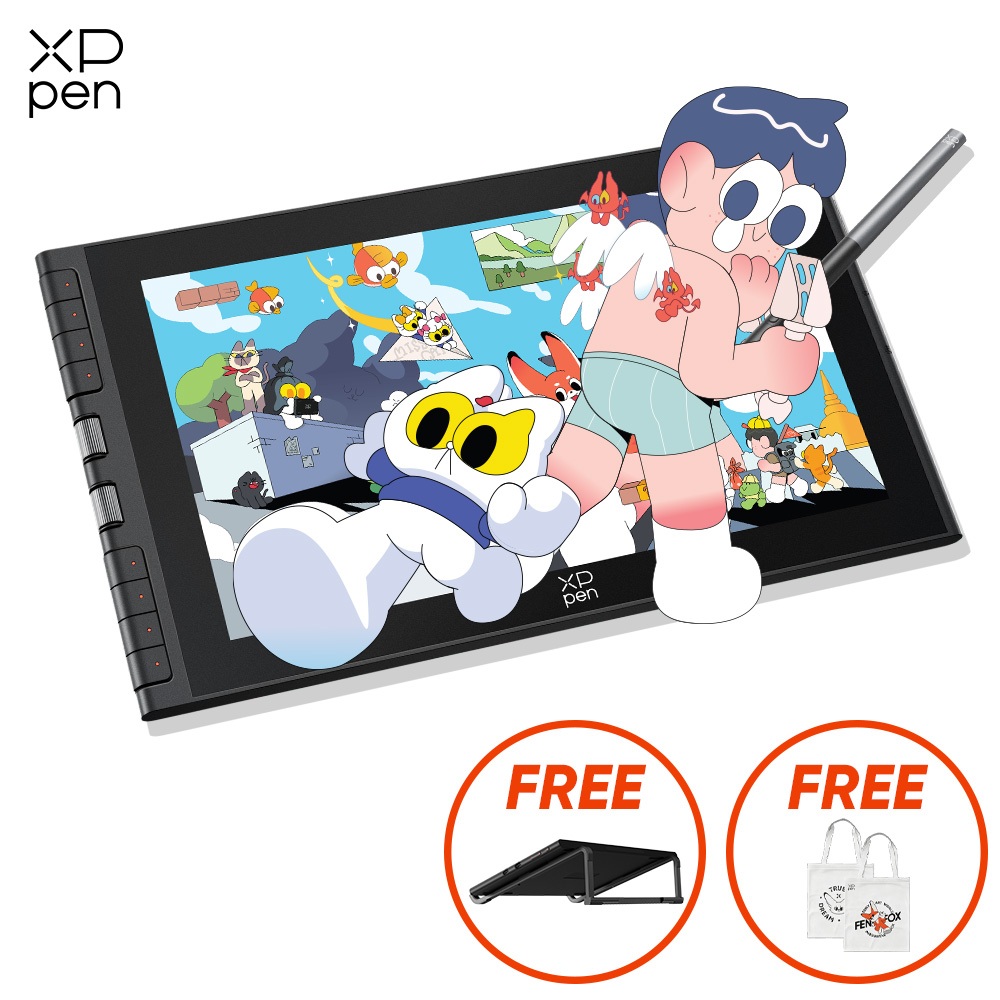 มาใหม่ล่าสุด XPPen Artist 12 3rd Pen Display Drawing Monitor พร้อม Micro X-Dial & X4 16k ระดับปากกา