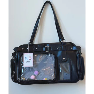 [พร้อมที่จะจัดส่ง] Se.W Itabag Women Bagกระเป๋าสตรีกระเป๋าไหล่ขนาดใหญ่ PU กันน้ำสำหรับคอนเซอร์ตการเดินทาง