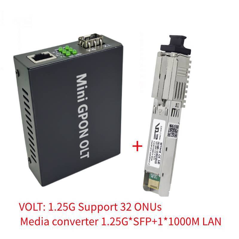 VOLT Gigabit GPON volt Modular Stick Mini OLT Plug and Play รองรับ 16-32 ONU พร้อม WEB