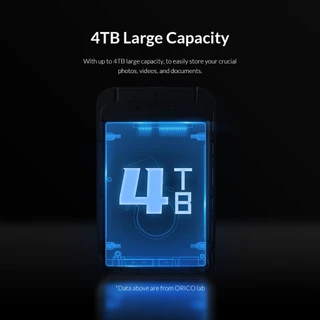 ORICO HDD Case 2.5 นิ้ว Type C USB3.0 รองรับ 4TB HDD SSD