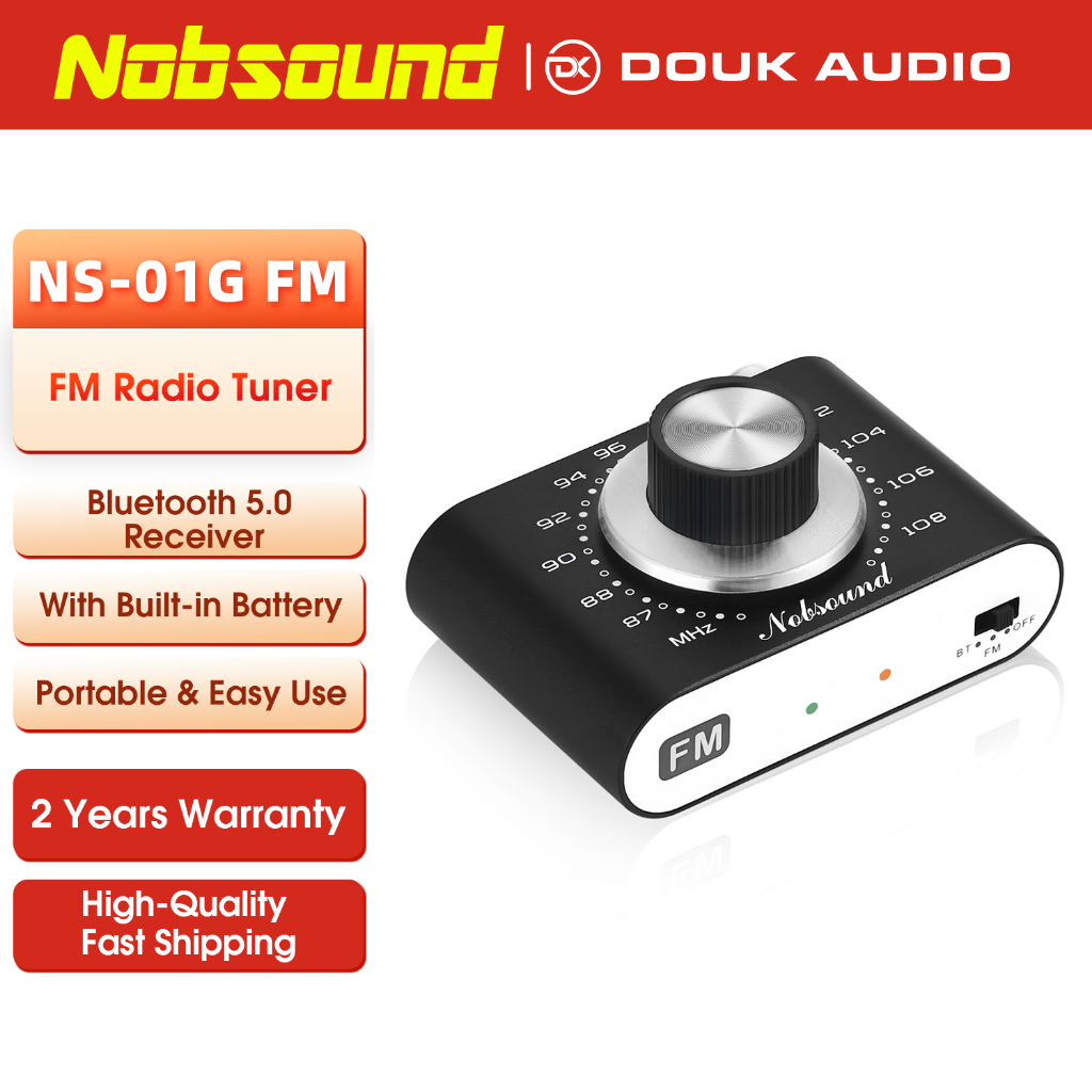 Douk จูนเนอร์วิทยุ FM สเตอริโอ บลูทูธ 5.0 87-108Mhz แบบพกพา ชาร์จได้