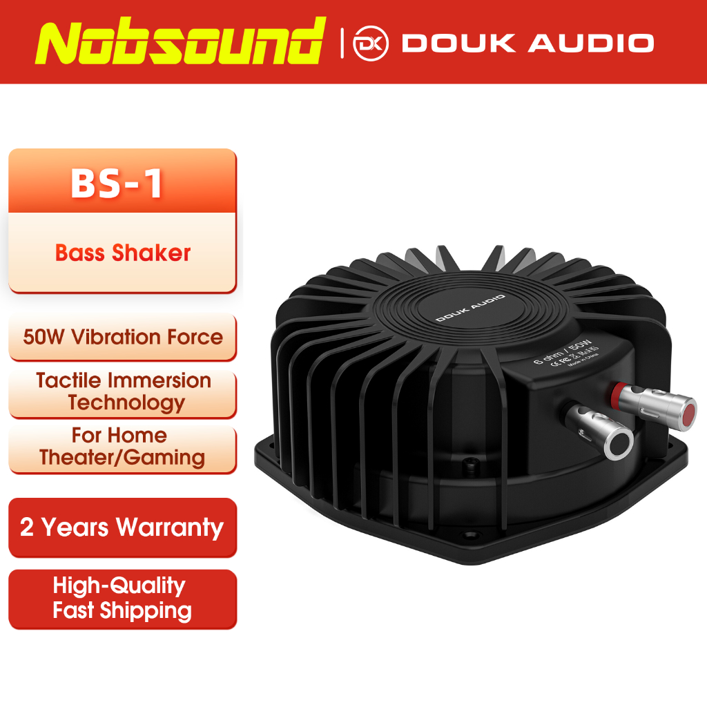 อัพเกรดDouk Audio BS-1 High Power Tactile Bass Shaker 50Watt Subwoofer Transducer สําหรับโฮมเธียเตอร์/รถยนต์