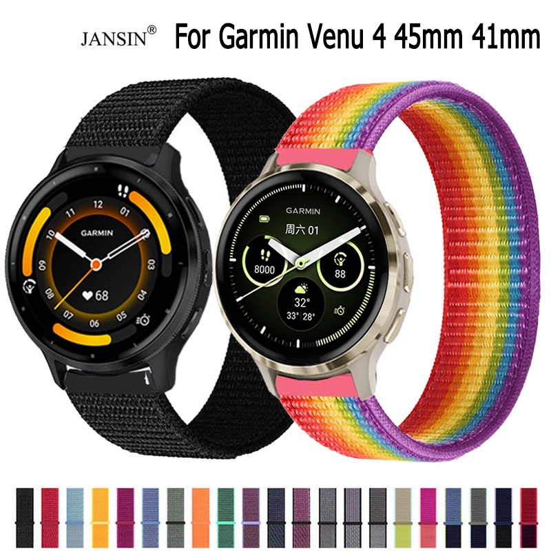 สาย Garmin Venu 4 45mm 41mm สายนาฬิกา ผ้าไนลอน สำหรับ garmin venu3 3S Smart Watch สมาร์ทวอทช์