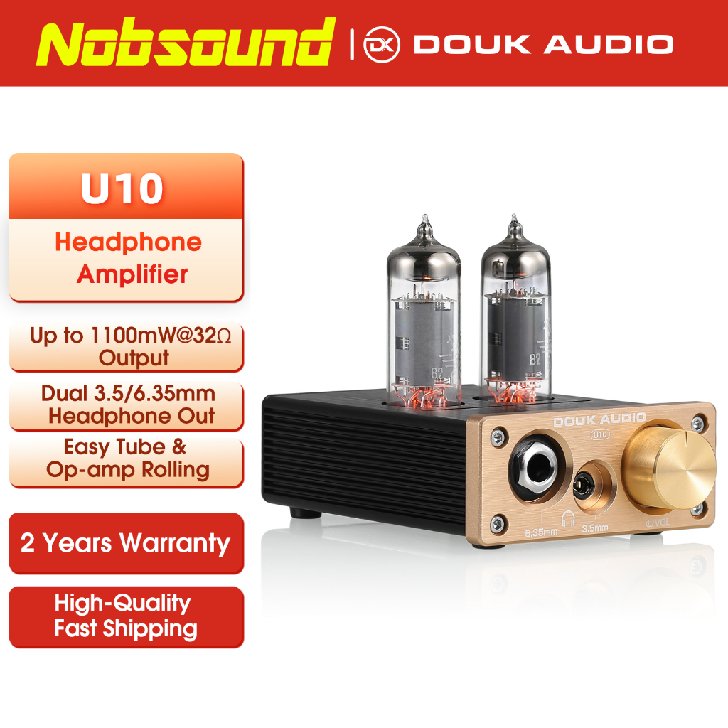 Douk Audio U10 พรีแอมป์หูฟังสเตอริโอ HiFi AUX RCA 6.35 มม. 3.5 มม. ขนาดเล็ก สําหรับลําโพงบ้าน
