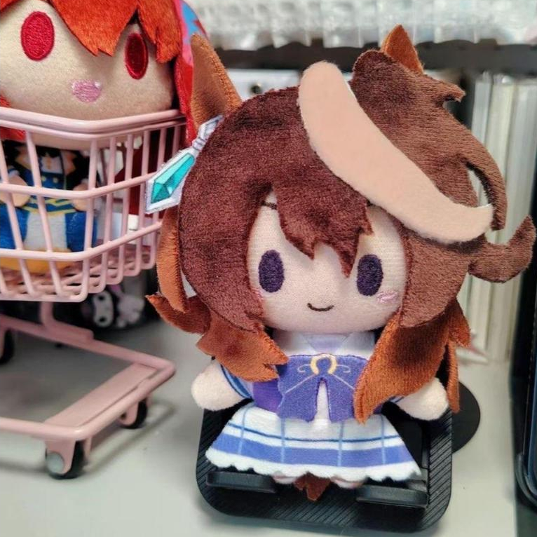 10 ซม.Umamusume: Pretty Derby Symboli Rudolf ตุ๊กตาผ้าฝ้ายปกติตุ๊กตาจี้ของเล่นคอสเพลย์อะนิเมะ Mascot