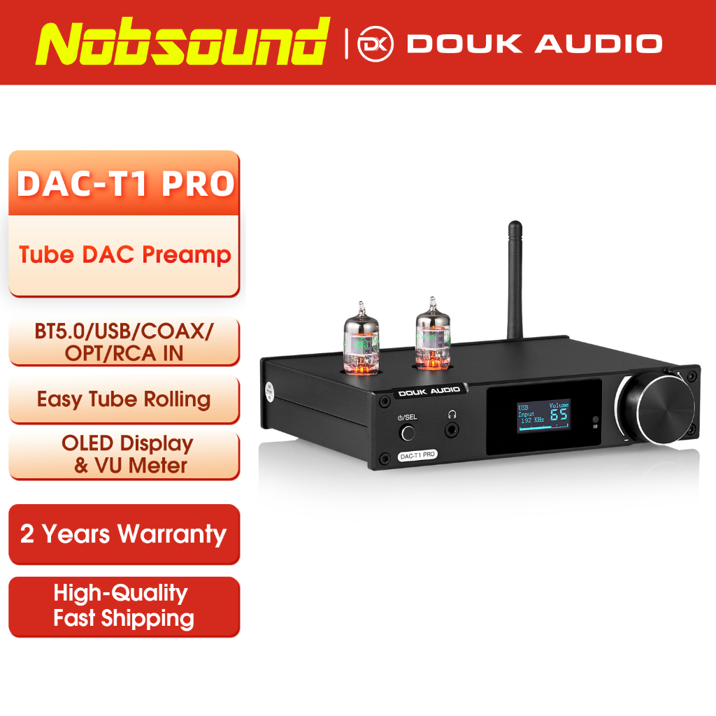 Douk Audio DAC-T1 PRO HiFi ตัวรับสัญญาณเสียงสเตอริโอ บลูทูธ USB DAC S PDIF D A