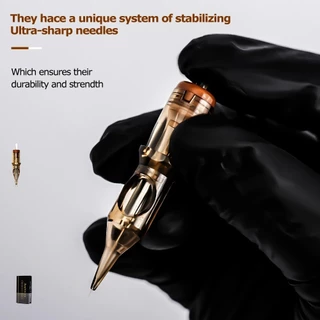 10PC Ambition เข็มสักลาย เข็มสัก แบบใช้แล้วทิ้ง จํานวน 0.35mm ｜ เหมาะสำหรับสักลาย / สักคิ้ว / สักปาก / หนังศีรษะ / อายไลเนอร์