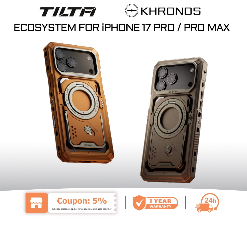 TILTA Khronos Classic 17 Pro/ Pro Max กรงวิดีโอมือถือสําหรับ 17 Pro / Pro Max Ultimate ชุดพร้อมแผ่นห