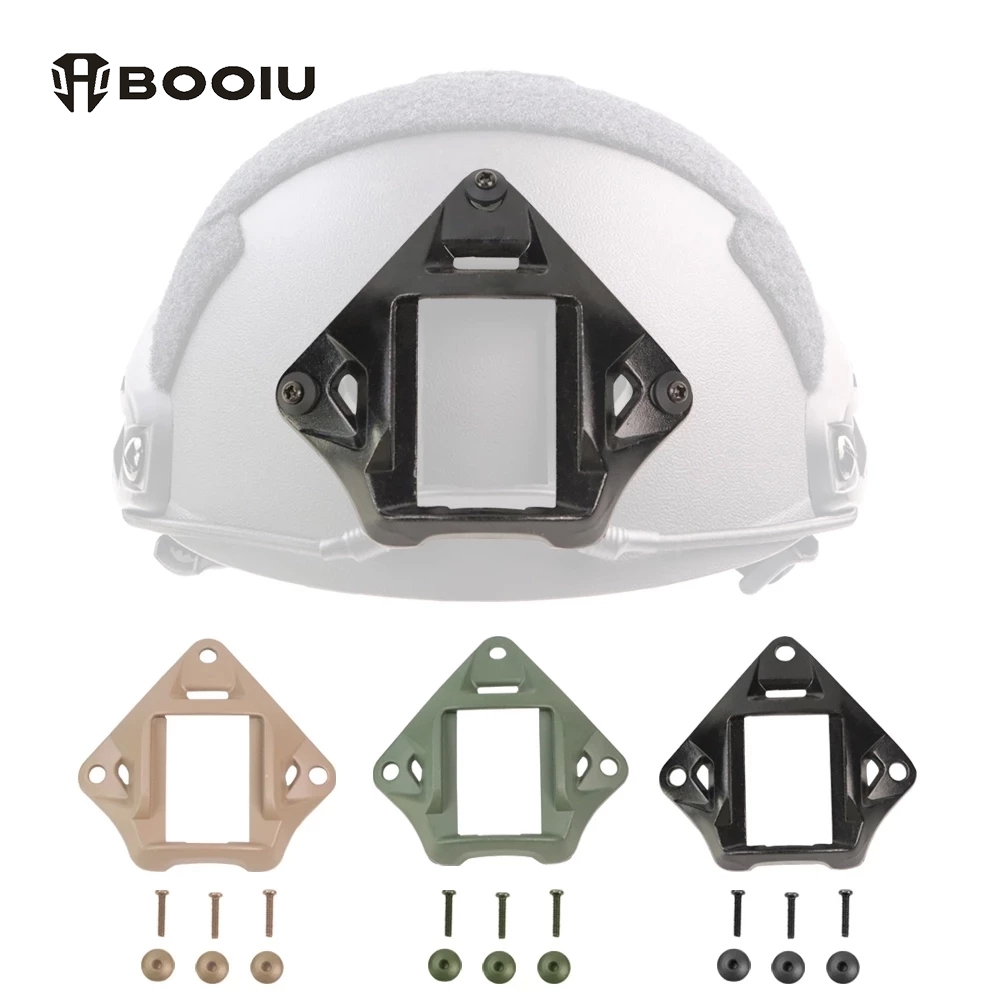 BOOIU หมวกกันน็อค NVG Mount VAS Shroud Night Vision อะแดปเตอร์อลูมิเนียม FAST อุปกรณ์เสริมยึดหมวกกันน็อค