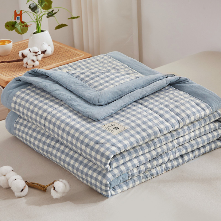 ญี่ปุ่นเส้นใยถั่วเหลืองผ้าห่มผ้าฝ้ายผ้าห่มหอพักนักศึกษาผ้านวมนุ่มระบายอากาศดี5ฟุต6ฟุต6.5ฟุต