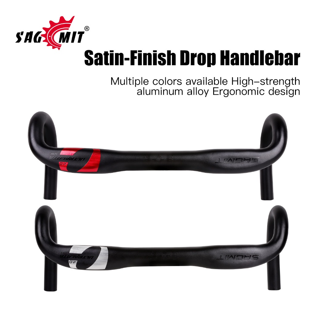 【ราคาต่ำสุด】แฮนด์ดรอปบาร์จักรยาน SAGMIT แฮนด์จักรยาน ดีไซน์ลดแรงต้านลม น้ำหนักเบา มี 3 สี