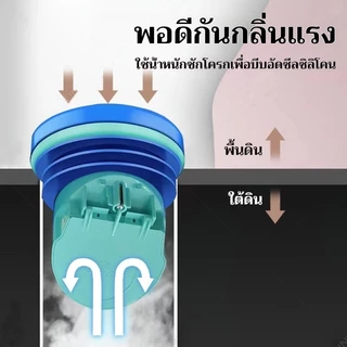 ซีลหน้าแปลนดับกลิ่นห้องน้ําอัตโนมัติแบบบูรณาการอุปกรณ์เสริมสากลวาล์วตรวจสอบสิ่งประดิษฐ์