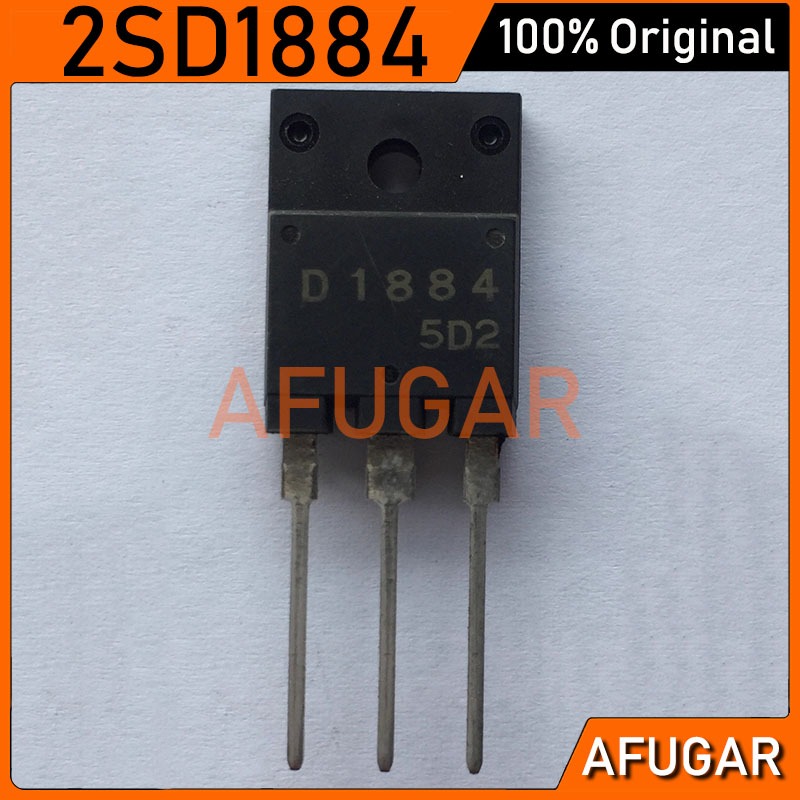 5 ชิ้น 2SD1884 TO-3PF D1884 NPN 5A/800V ทรานซิสเตอร์ใหม่เดิม