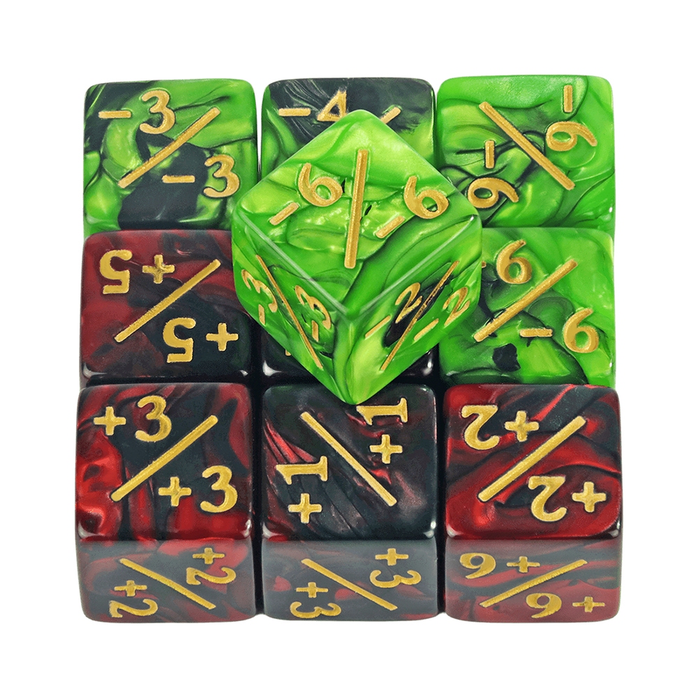 เครื่องนับลูกเต๋า 10 ชิ้น Token Dice, D6 Dice เข้ากันได้กับอุปกรณ์เสริมการ์ดเกม