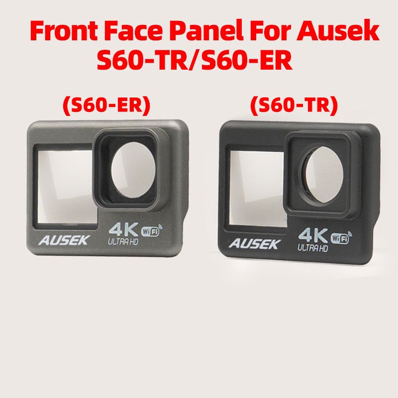 Ausek S60 กล้องฝาครอบด้านหน้าสําหรับ S60ER,S60TR Action กล้องด้านหน้าแผงอุปกรณ์เสริม