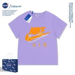 【จัดส่งภายใน 24 ชั่วโมง】NASA เสื้อยืดเด็ก เสื้อยืดชายหญิง ผ้าฝ้าย 100% ระบายอากาศ ทรงหลวม เสื้อผ้าแบรนด์อินเทรนด์ คุณภาพดี