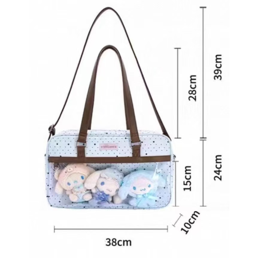 [พร้อมที่จะจัดส่ง] Se.W Itabag Women Bag กระเป๋าสตรี กระเป๋าไหล่ กระเป๋าสลิง ลูกไม้น้ำหนักเบา สไตล์ญี่ปุ่นน่ารัก ความจุขนาดใหญ่สำหรับคอนเซอร์ตการเดินทาง ราคา ถูกที่สุด ดีลบีเคเค แกลเลอรีภาพที่ 8