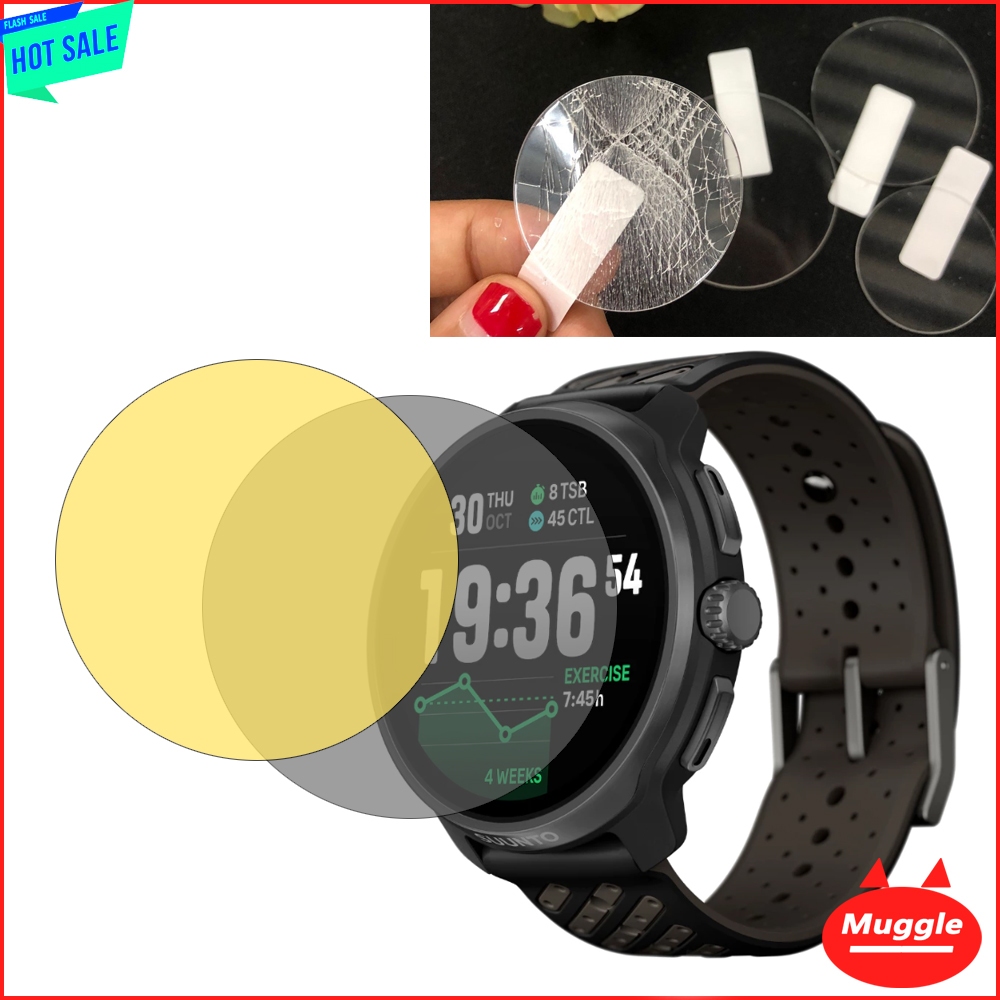 Suunto Race 2 กระจกนาฬิกากระจกนิรภัย Suunto Race Suunto Race 2 นาฬิกา HD ตัวป้องกันหน้าจอแบบนุ่ม ฟิล